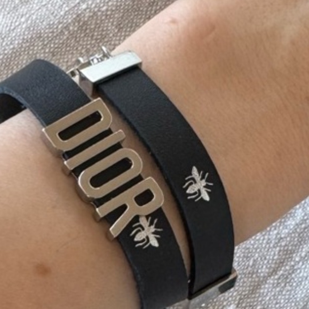 NWT Dior Black and Silver wrap bracelet💗💗💗 - Picture 4 of 4